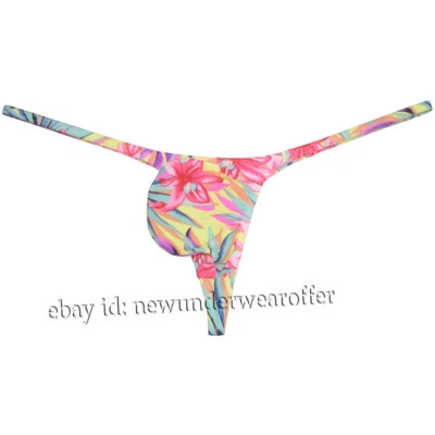 Men Bulge Thong Underwear Athletic Supporter Jockstrap Swim Bikini String Tangas - Image 1 of 4