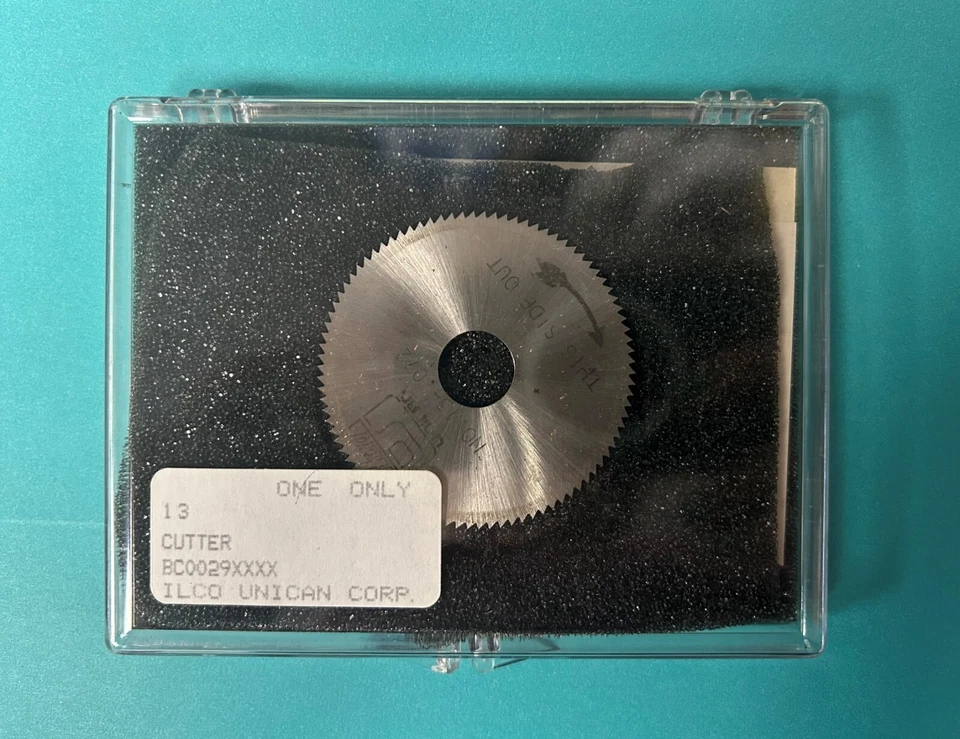 Ilco Unican #13 Cutter (No. 13 -.072) for Ilco Key Machines (BC0029XXXX) - Image 1 of 1