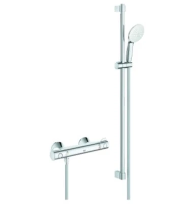 Thermostat-Brausebatterie Grotherm 800 + Brausegarnitur 90cm (Renovierungsset) - Bild 1 von 2