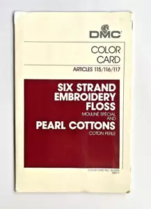 DMC Color Card 6-Strand Floss & Pearl Cottons Articles 115/116/117 W-200A 1987-1 - Picture 1 of 6