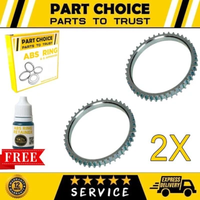 2X ANILLO DE RECOGIDA CON RELUCTOR ABS TRASERO Se adapta a MITSUBISHI LANCER EVO 4 5 6 7 8 9 2000-15 Foto 1 de 3