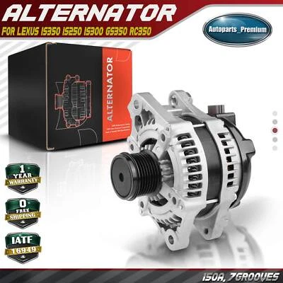 Alternador para Lexus IS350 2010-2017 V6 3,5 L IS250 IS300 GS350 RC300 RC350 150A Foto 1 de 4