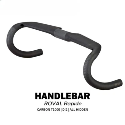 Carbon Fiber Road Handlebar 31.8x380/400/420/440MM 2 Degree Cockpit Bicycle Part - Image 1 of 4
