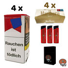 4x Marlboro Rot Tabak XL Dose  160g, Marlboro Gold Extra Filterhlsen, Zubehr