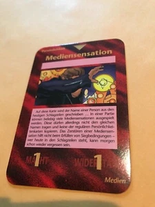 MEDIENSENSATION: Scheda Illuminati tedesca INWO CCG 1996, Cospirazione TCG, Media - Foto 1 di 4