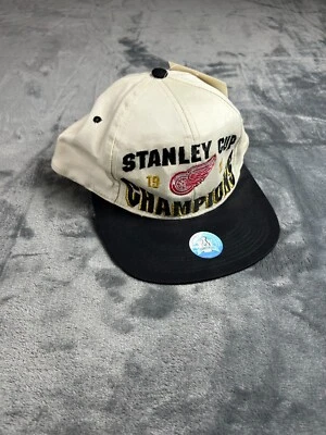 De colección Años 90 Detroit Red Wings Stanley Cup Champions Snapback Sombrero Deadstock Nuevo Con Etiquetas Foto 1 de 4
