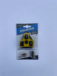 Cycling - Pair Bike Exustar Performance Floating Cleats yellow E-BLK11 NEW - Picture 1 of 4