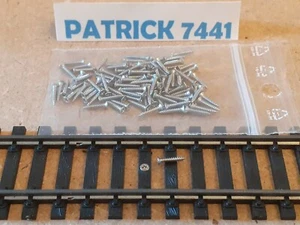 Train electrique 100 vis fixations rails echelle HO N Fleischmann Roco Jouef - Foto 1 di 3