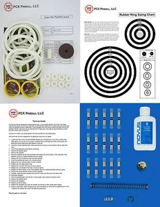 1975 Chicago Coin Super Star Pinball Tune-up Kit - Includes Rubber Ring Kit - Picture 1 of 2