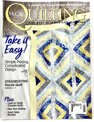 July/Aug 2019 McCalls Quilting Magazine 08 12 Designs Full Size Patterns 10564 - Image 1 of 3