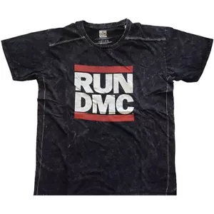 Run Dmc Logo T-Shirt Black New - Picture 1 of 1