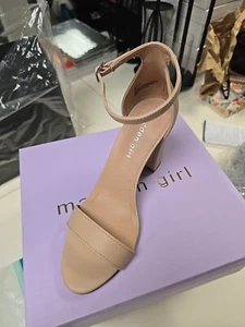 MADDEN GIRL Women's Blush Beella Round-Toe Ankle-Strap Block-Heel Sandals SZ 7 - Picture 1 of 5