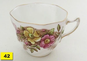 50s ROSINA Bone China England FLOWERS Pattern #4999 cup - Picture 1 of 4