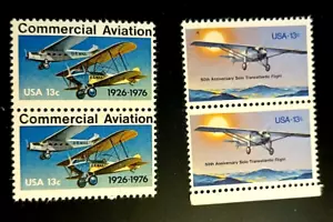 SCOTT # 1684 & 1710 - TWO PAIRS OF 13 CBR UNUSED STAMPS - VF - OG - MNH - Picture 1 of 4