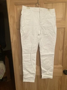 Style & Co Womens Curvy Mid Rise Slim Leg White Pants Style 100147435MC NWT - Picture 1 of 14
