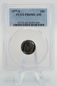 1977-S PCGS PR69DCAM Roosevelt Dime Proof 10C - Picture 1 of 2