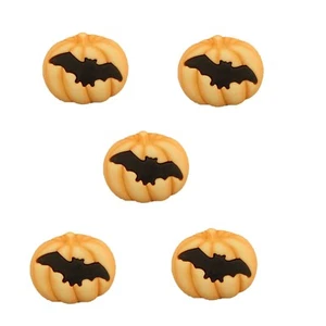 Calabazas silueta de murciélago - botones en abundancia - Halloween - chatarra de costura artesanal - Imagen 1 de 2