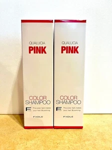 【Set of 2】FIOLE Qualucia Color Shampoo Pink  250ml x 2 Japan - Picture 1 of 2