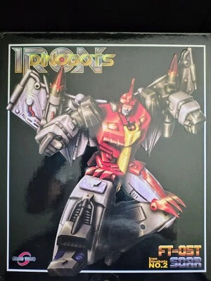 Fanstoys FT-05T Soar Dinobot  rosso colorazione G1 third party Masterpiece  NEW - Immagine 1 di 4