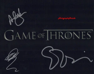 GAME OF THRONES Cast Signed Original Autographed Photo 10x8 COA/LOA #4 - Picture 1 of 1