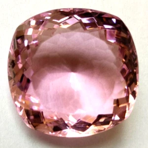 AAA+ Large Pink Kunzite 75.85 Ct. Cushion Cut Loose Gemstone Gift for Women/Her - Picture 1 of 6