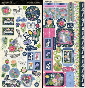 Grafik 45 FRÜHLING LIEGT IN DER LUFT CARDSTOCK STICKER SET Scrapbooking - Bild 1 von 1