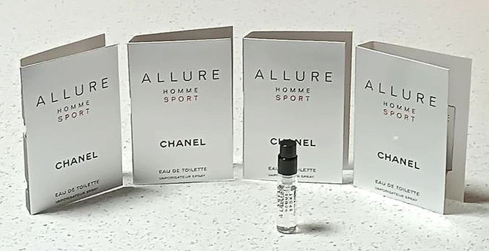 Chanel Allure Homme Sport 1,5 ml Eau de Toilette Spray Neu 4x 1,5ml EdT-Proben