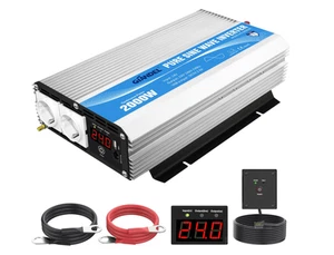 GIANDEL 2000w/ 4000w Pure Sine Wave Inverter 12V DC to AC 240V+ Remote | Unused - Bild 1 von 3