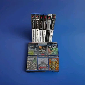 6 x T. Clancy PS2 Game Lot Splinter Cell & Ghost Recon eg Chaos Theory|VG Discs - Picture 1 of 6