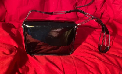 Rare VTG. Judith Leiber Pattent Leather Clutch / Shoulder / Evening Bag W/Mirror - Image 1 of 4