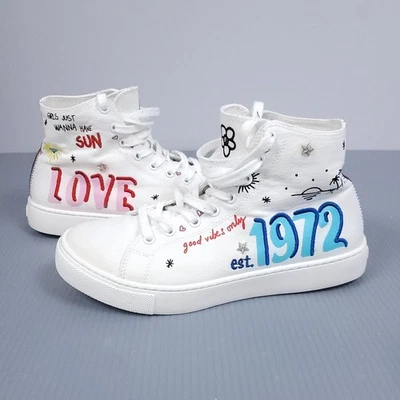 Lindas zapatillas altas con cordones Aldo Love1972 para mujer talla 7 EU 37,5 buenas vibraciones Foto 1 de 4