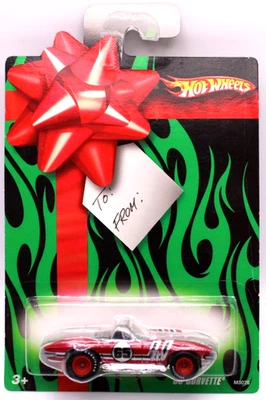Corvette Hot Wheels 2007 feliz cumpleaños 1965 plateado/rojo rojo turbina RR Foto 1 de 4