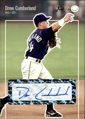 2007 Just Rookies Autographs #17 Drew Cumberland Rookie Auto Card RC - Image 1 of 2