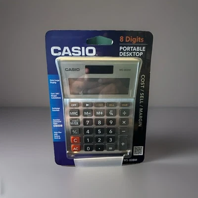 Casio MS-80BM Calculator- Silver Metal Color New Sealed NIP - Image 1 of 4