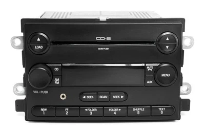 Ford Five Hundred 2007 radio AM FM reproductor de CD de 6 discos con actualización auxiliar 7G1T-18C815-BA Foto 1 de 4