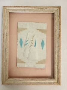 Vintage Hand Cast 3-D Southwest Paper Art by Figi Graphics Signed Carlos - Picture 1 of 6