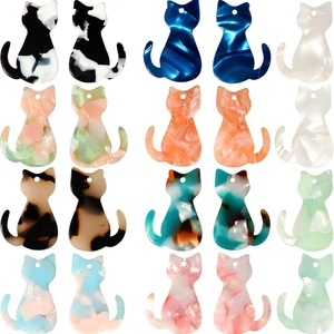 20 piezas dijes de gato para pendientes, collares, pulseras, colgantes, llaveros, artesanía - Imagen 1 de 7