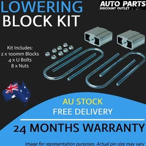 Lowering Block Kit Ford Mustang V8 70mm Axle 4" (100mm) 36mm Pin 75mmx12mm Ubolt - Picture 1 of 4
