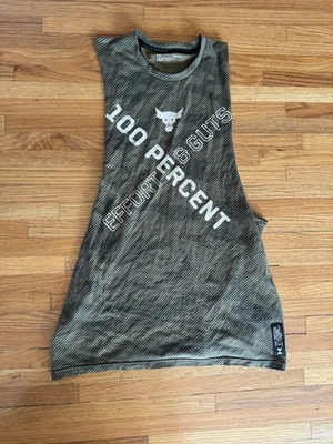 Camiseta sin mangas Under Armour para hombre talla LG Bull Project Rock Foto 1 de 4