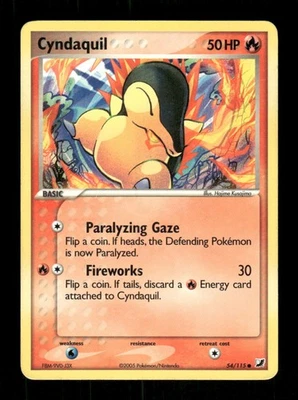 Pokemon Unseen Forces #54/115 Cyndaquil Common - Image 1 of 2