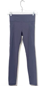 Athleta Girl High Rise Stash Your Treasures Tight L 12 Violet Leggings Logo - Picture 1 of 12