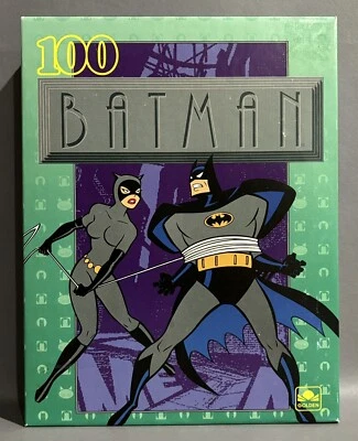 Rompecabezas de 100 piezas dorado vintage Batman la serie animada con gato mujer 1993 NUEVO Foto 1 de 4