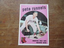 1959 TOPPS PETE RUNNELS #370 BOSTON RED SOX HIGH GRADE BEAUTIFUL CARD!