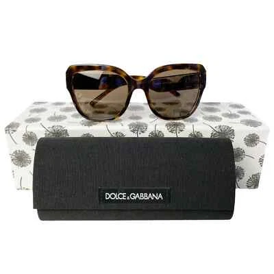 Dolce & Gabbana Italy DG 6118 sunglasses pouch and hard case tortoise brown NWOT - Image 1 of 4
