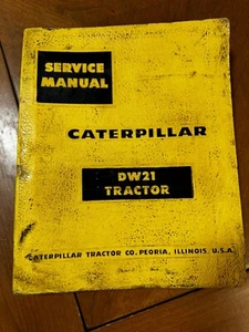 CAT Caterpillar DW21 Tractor Scraper Service Manual - Picture 1 of 6