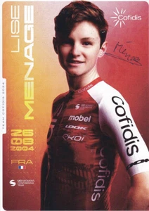 Lise MENAGE - Frankreich, Radsport, Team Cofidis 2024, Original! - Picture 1 of 1