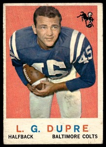 1959 Topps #163 L.G. Dupre   Football Baltimore Colts