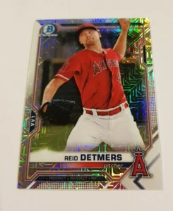 2021 Bowman Chrome - Reid Detmers - Los Angeles Angels - Mojo Parallel - Picture 1 of 2