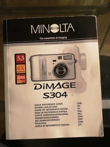 Manuel d'utilisation du Minolta DImage s304 - Photo 1 sur 1