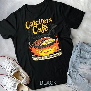 Camiseta unisex Calcifer's Café May All Your Bacon & Eggs Be Crispy Cooking - Imagen 1 de 11